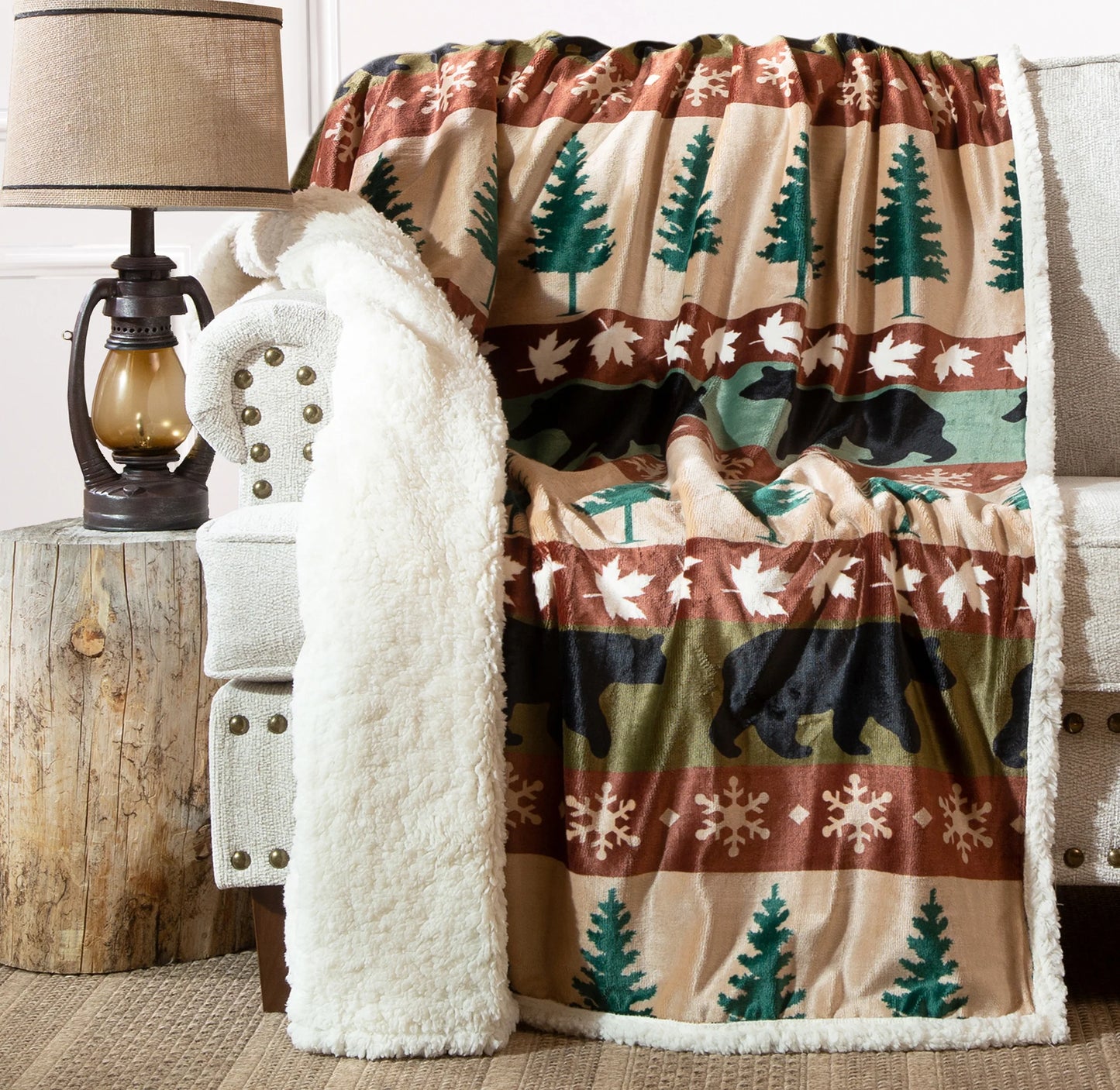 JP605 Carsten's Cascade Ridge Plush Throw Blanket