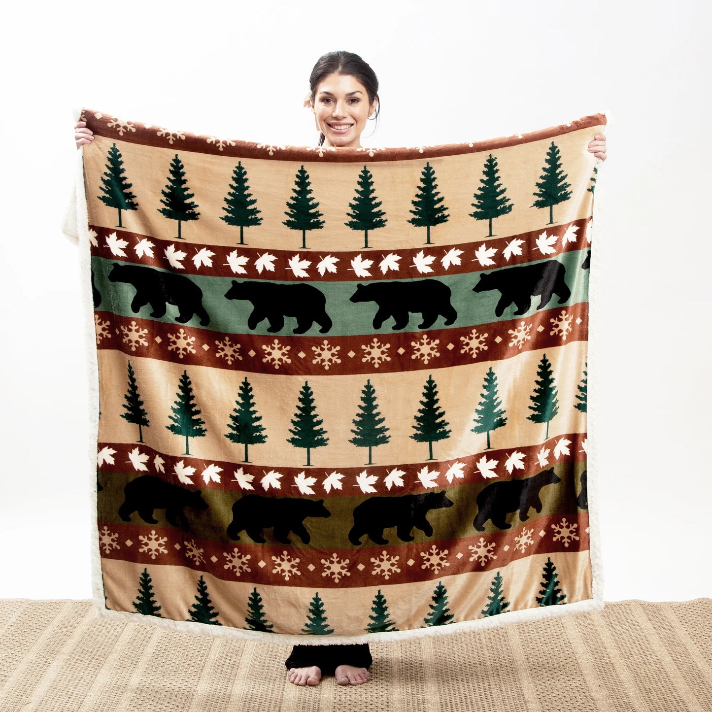 JP605 Carsten's Cascade Ridge Plush Throw Blanket