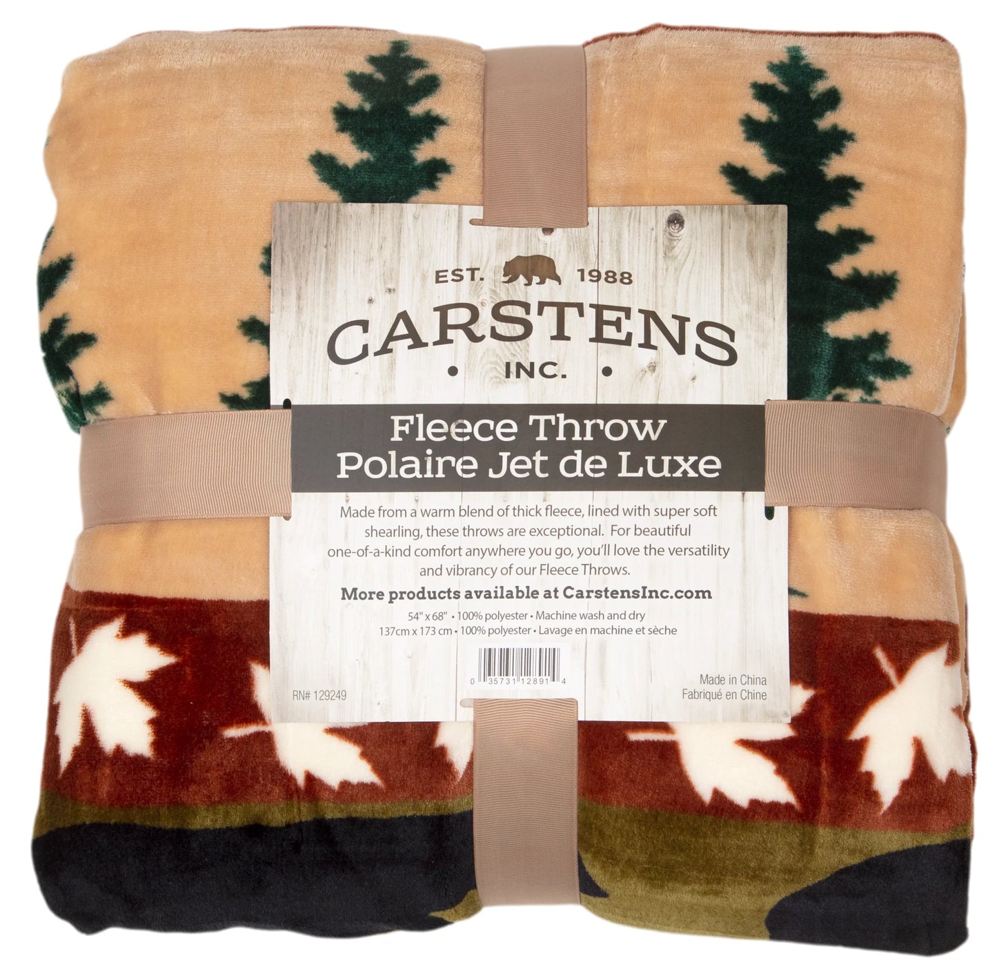 JP605 Carsten's Cascade Ridge Plush Throw Blanket