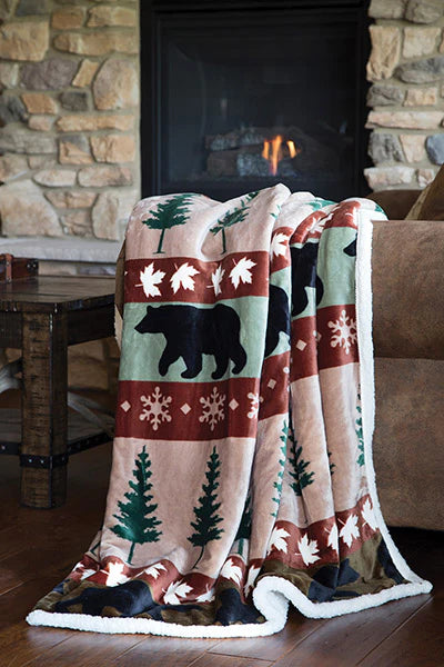 JP605 Carsten's Cascade Ridge Plush Throw Blanket