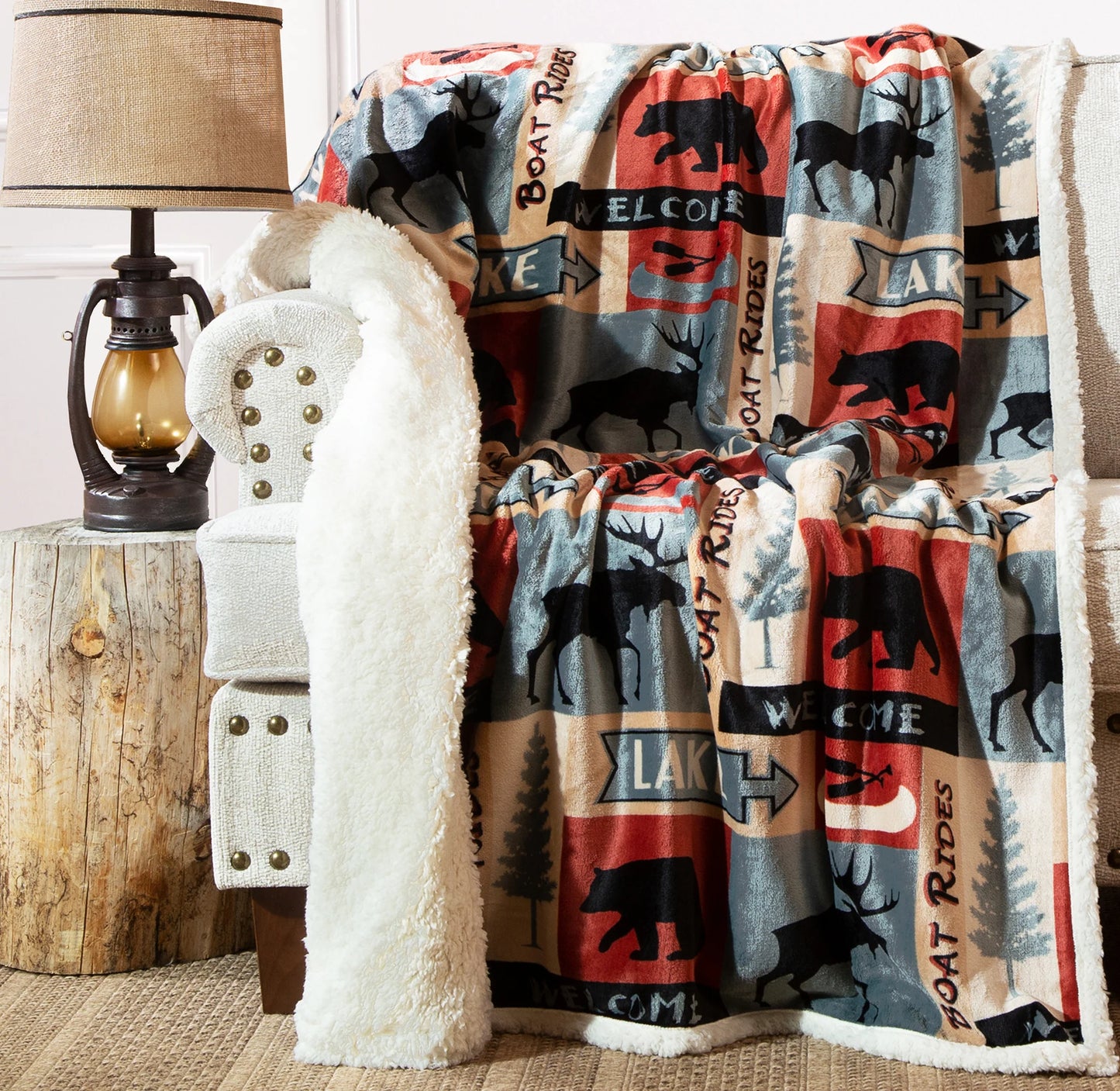 JP707 Carsten's Lake Plush Throw Blanket