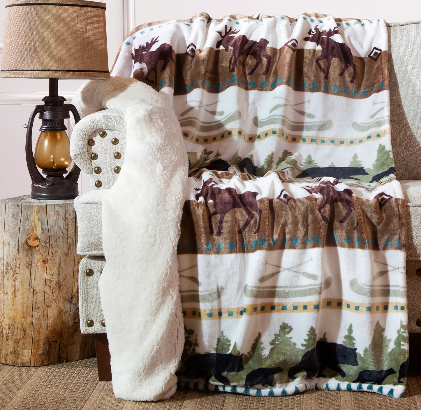 JP952 Carsten's Hidden Lake Plush Throw Blanket