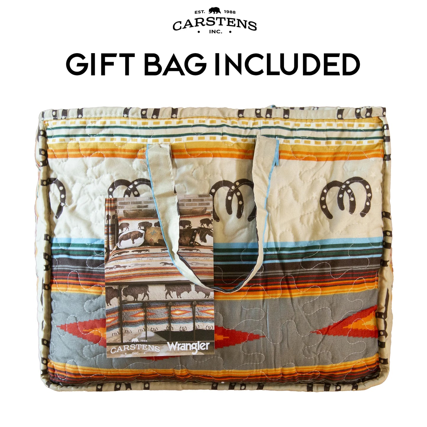 JW290 Carsten's Wrangler Western Stripe Quilt King Set