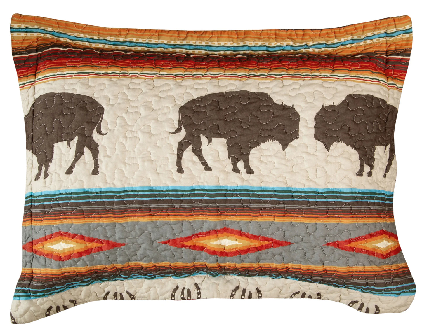 JW290 Carsten's Wrangler Western Stripe Quilt King Set