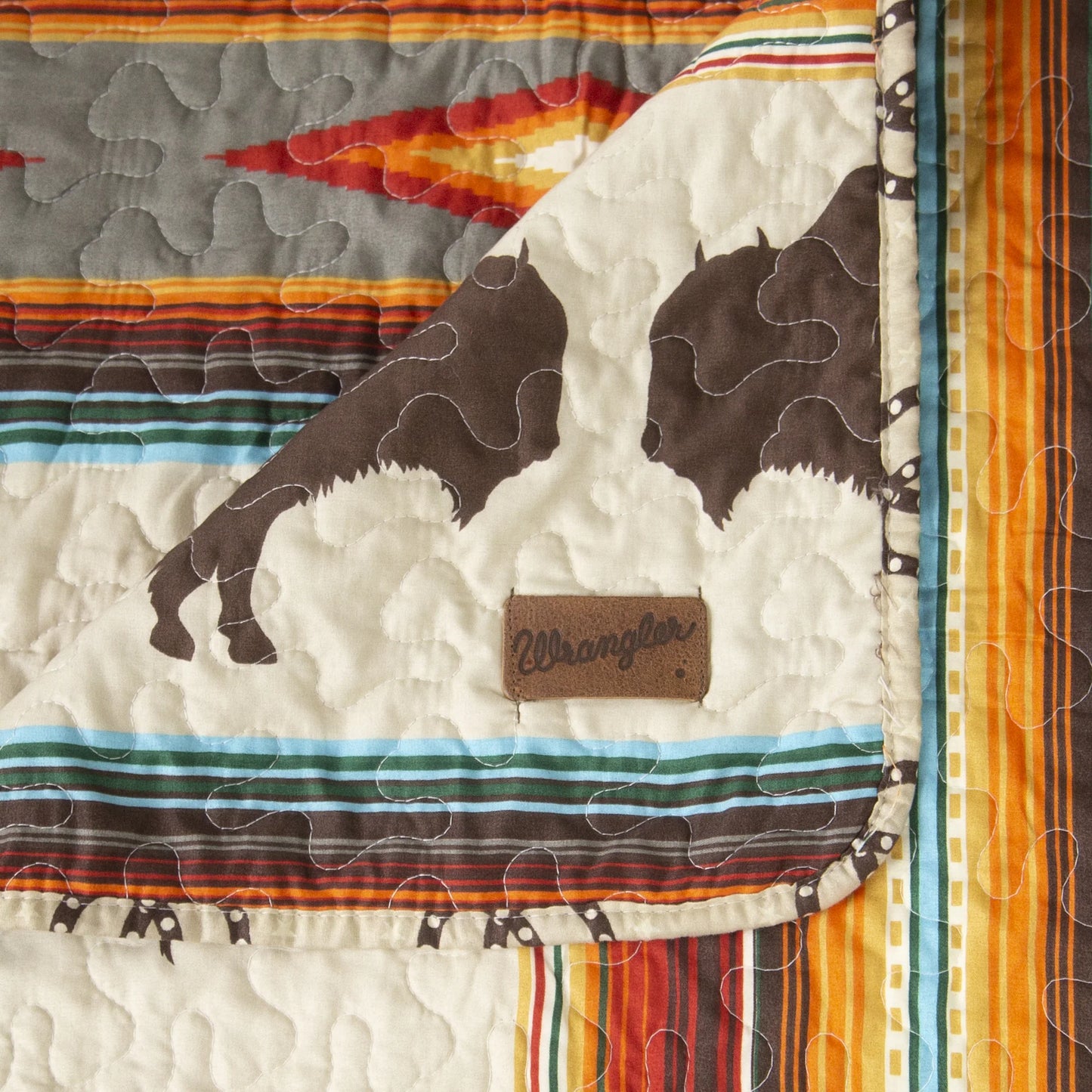 JW290 Carsten's Wrangler Western Stripe Quilt King Set