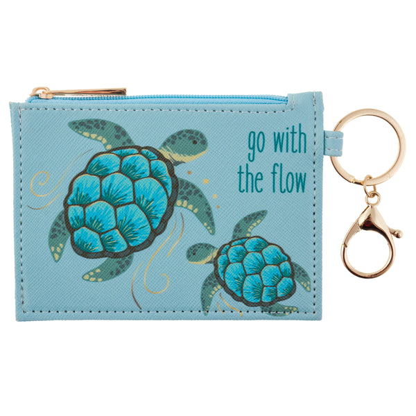 KARMA ZIP ID HOLDER- TURTLE GO WITH THE FLOW