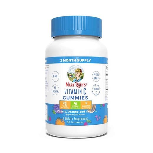 MaryRuth's Cherry Orange Grape Vitamin C Gummies 60 count