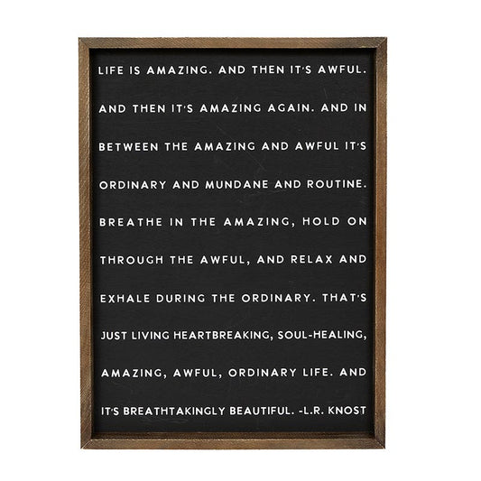 Wood Sign - Life Is Amazing