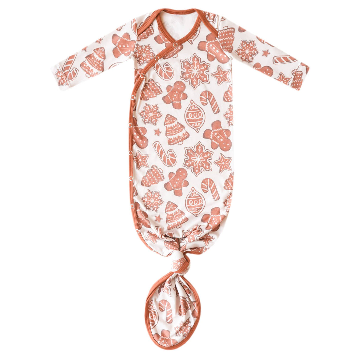 Copper Pearl Knotted Gown, 0-4 Months, Assorted