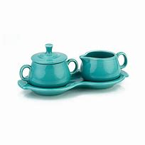 Fiesta Sugar & Cream Tray Set - Turquoise