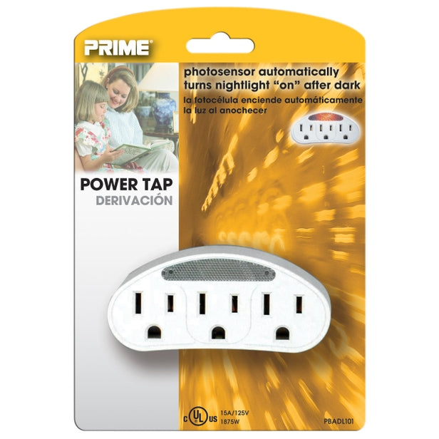 OUTLET 3 TAP NIGHTLIGHT