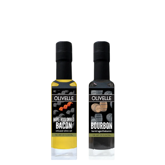 Perfect Pairing - Maplewood Smoked Bacon Infused Olive Oil & Bourbon Barrel Aged Balsamic