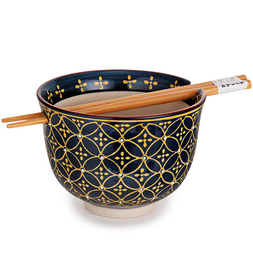 18.oz 5"D x 4"H BOWL W/CHOPSTICKS AND CHOPSTICK HOLDER