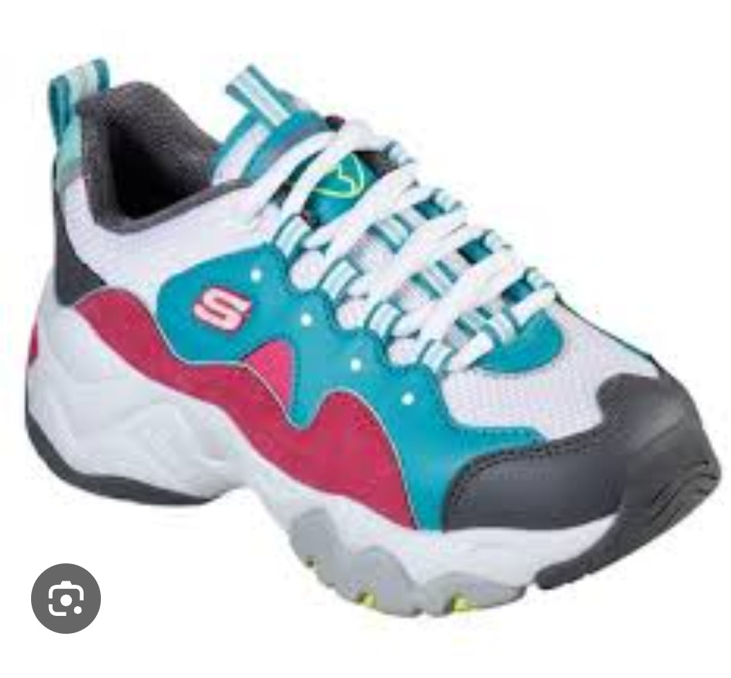 SKECHER DLITES 3.0 ZENWAY TEAL/white