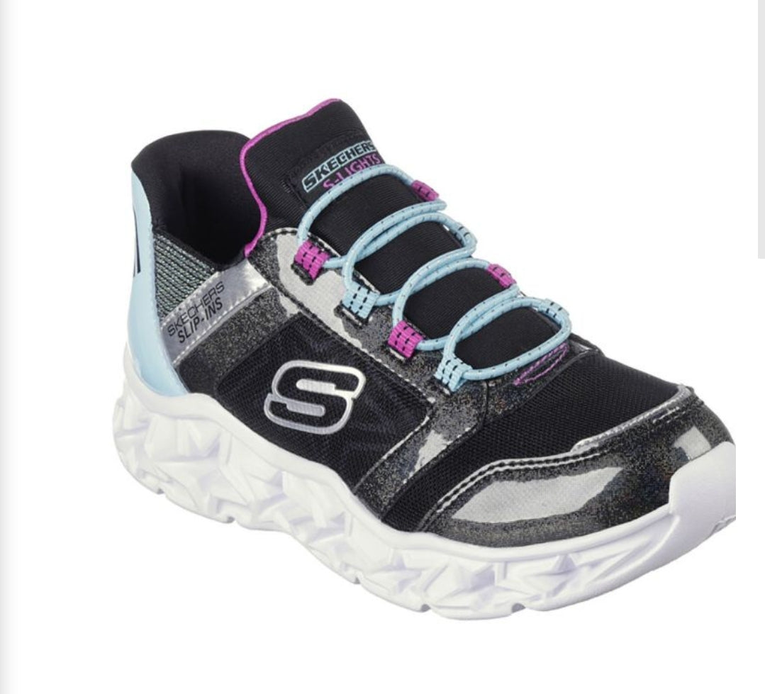 303701L/BKMT SKECHERS GALAXY LIGHTS- BRIGHT COSMIC