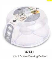 6 IN 1 DOMED SERVING PLATTER