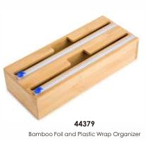 BAMBOO FOIL AND PLASTIC WRAP ORGANIZER