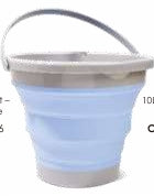 10L COLLAPSIBLE BUCKET-HAIL/CLEAR SKY