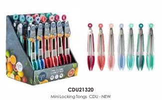 MINI LOCKING TONGS - ASSORTED COLORS - CDU21320