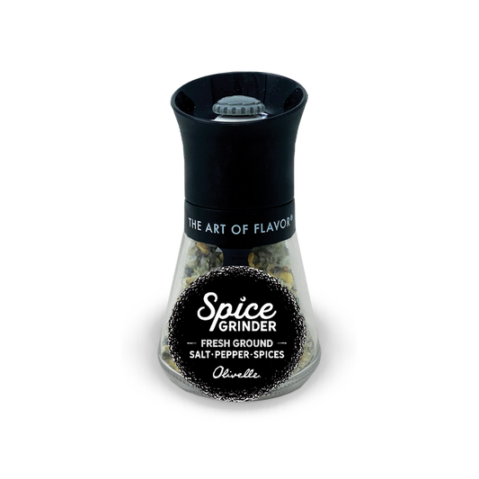 SPICE GRINDER-GLASS W/ ADJUSTABLE CERAMIC MILL