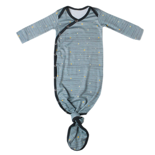 STARLIGHT NEWBORN KNOTTED GOWN