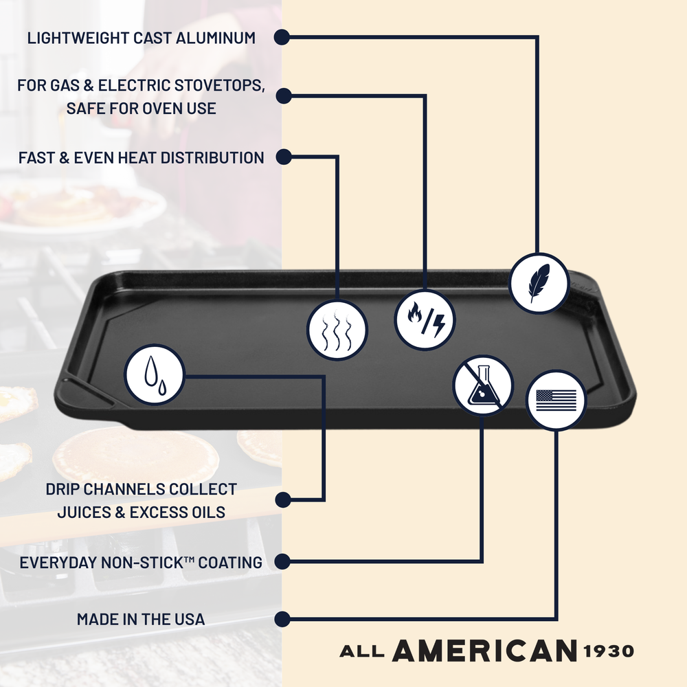 Ultimate Flat Griddle - Berry Blue