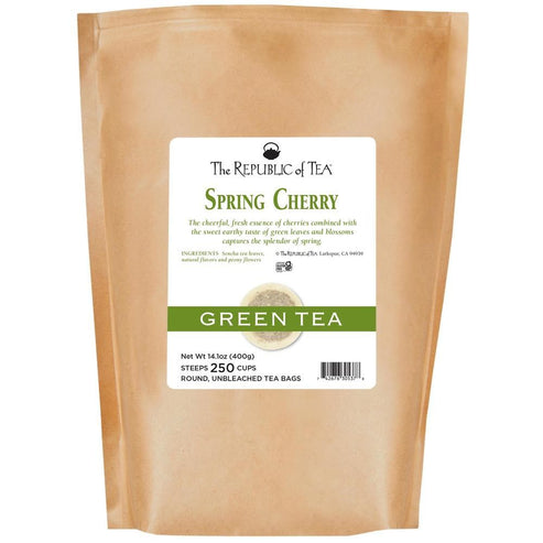 SPRING CHERRY GREEN TEA BULK BAG (250 tea bags)