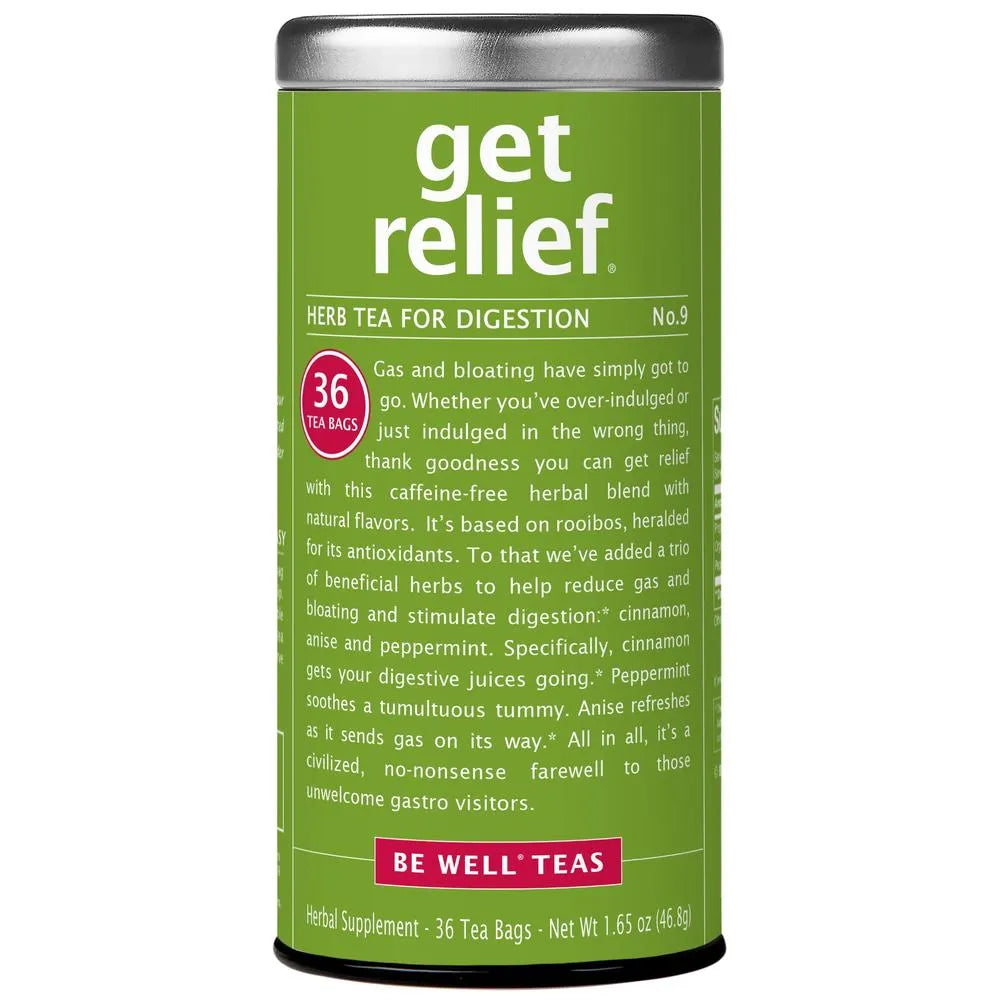 GET RELIEF TEA TIN 36 BAGS TEA FOR DIGESTION