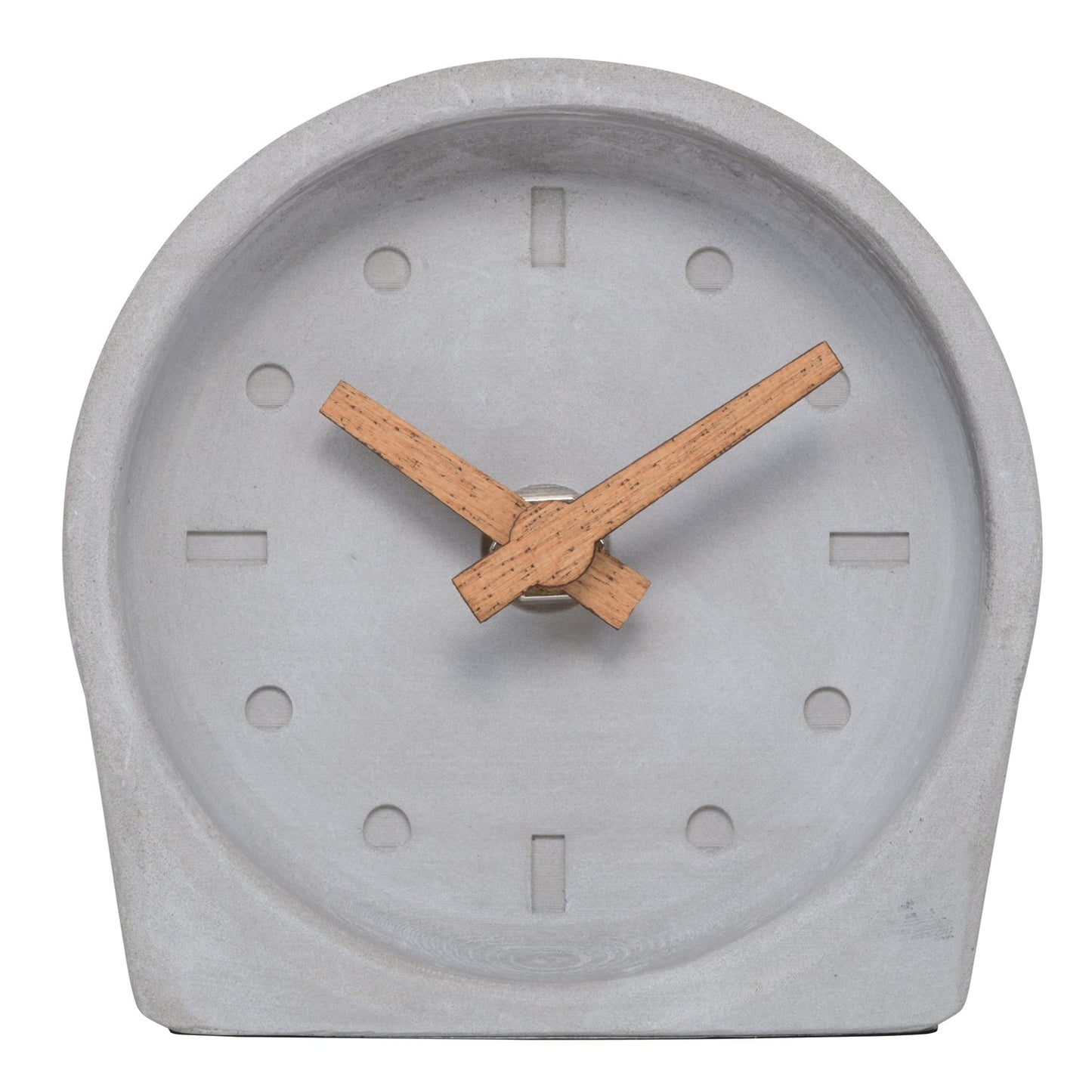 Cement Analog Tabletop Clock
