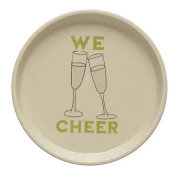 5"RND STONEWARE PLATE, ASSD