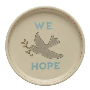 5"RND STONEWARE PLATE, ASSD