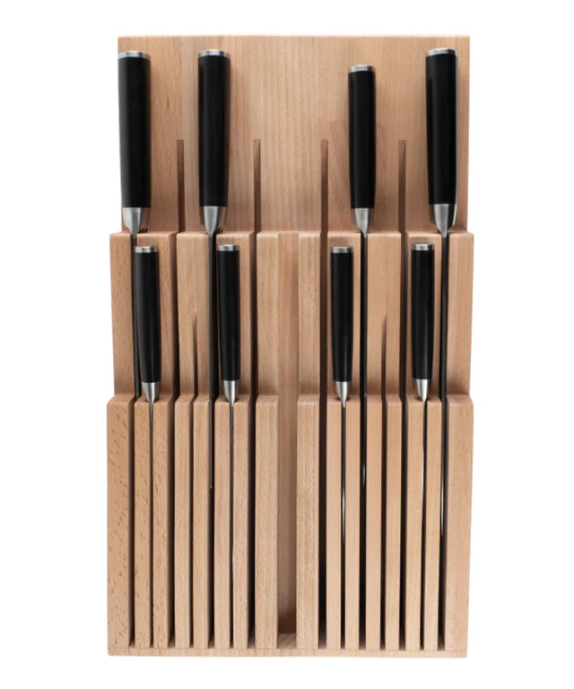 DM0856 In-Drawer Bamboo Knife Tray - 15 Slot