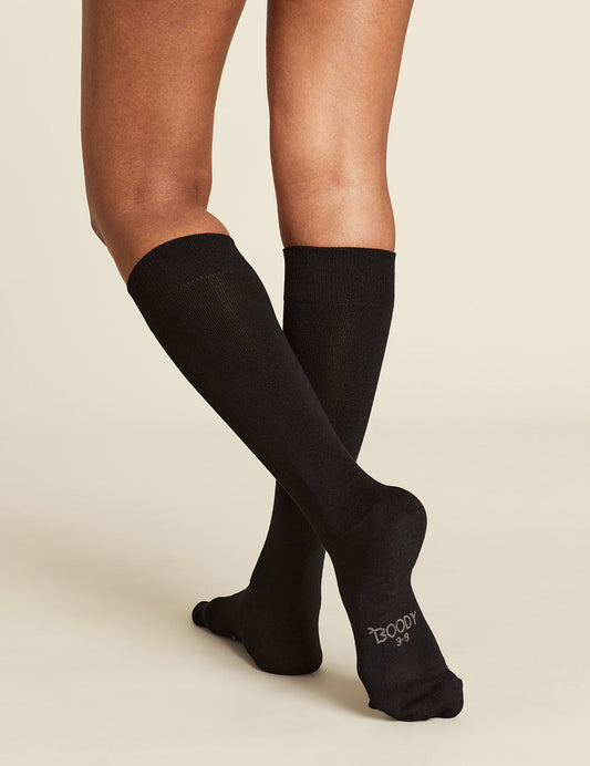 BOODY WOMEN'S EVERYDAY KNEE HIGH SOCKS, BLACK