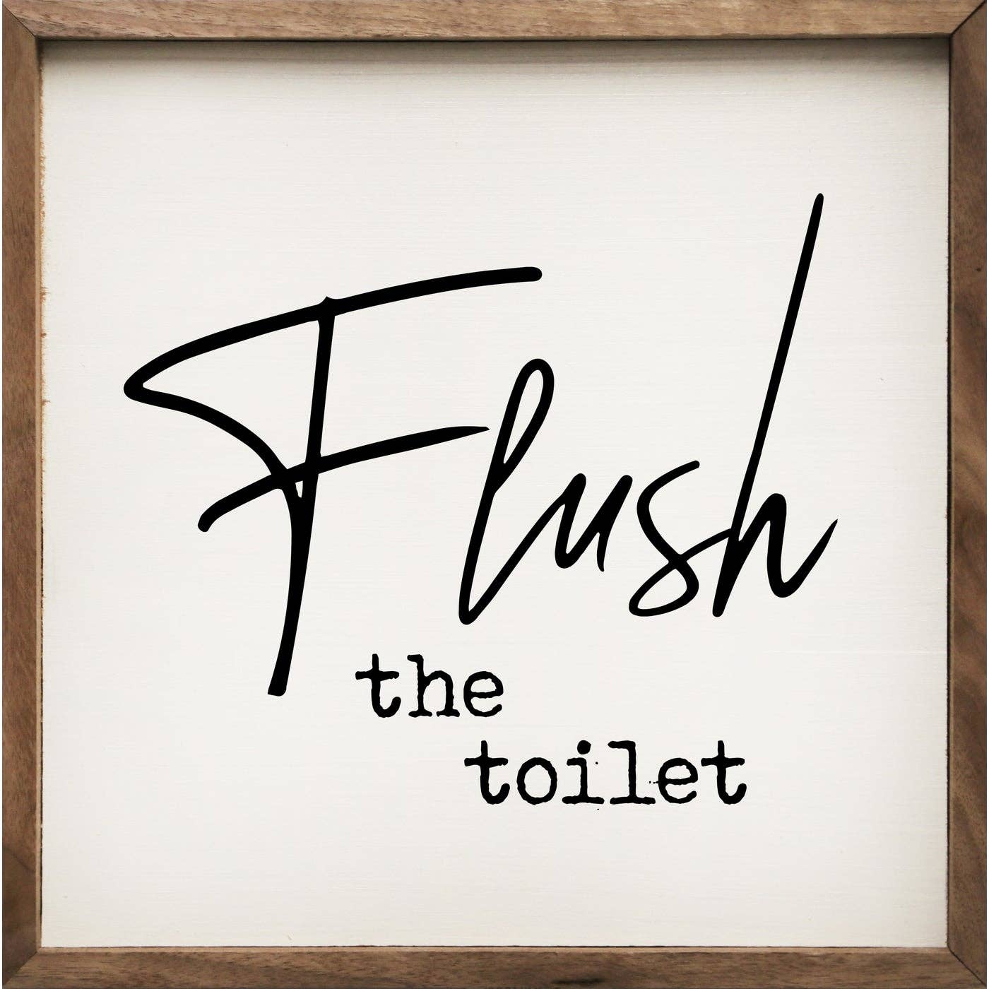 Series Flush The Toilet White: 4 x 4 x 1