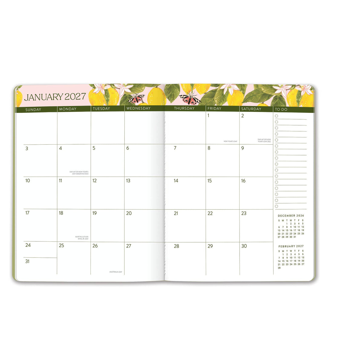 2027 Fruit & Flora Just Right Monthly Planner
