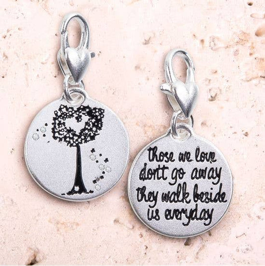 Heart Tree Silver 1-Tone Medallion