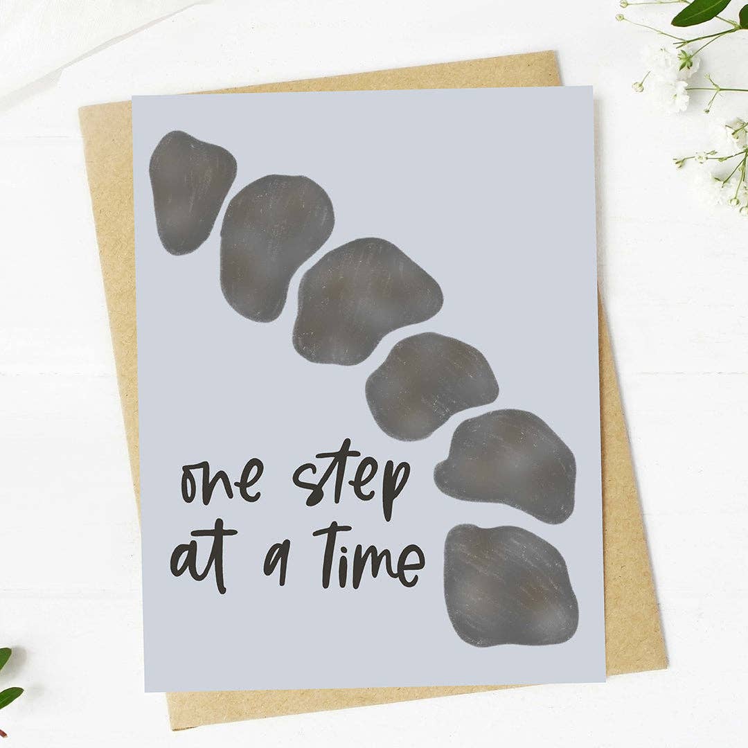 "One step at a time" Encouragement Card