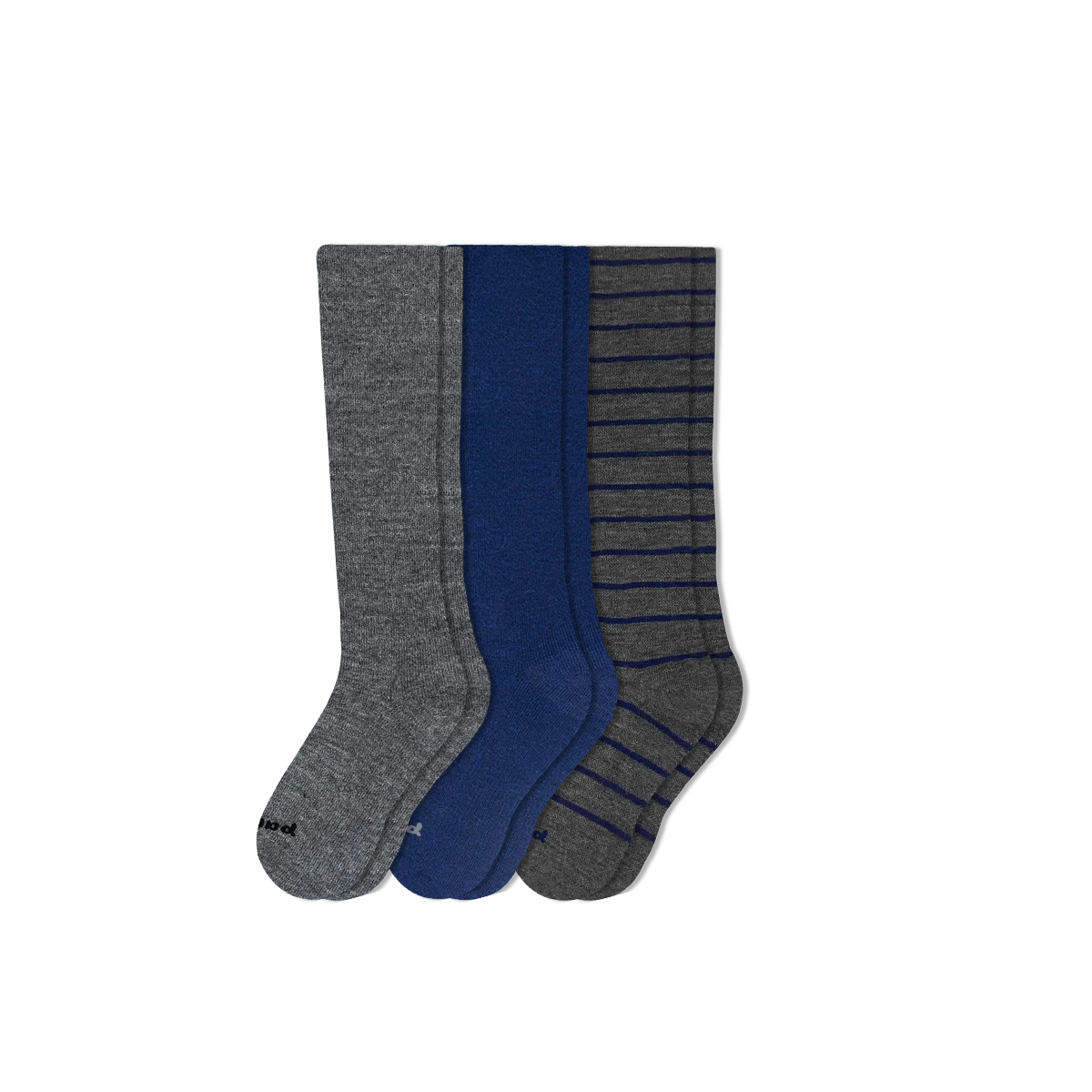 Men's Compression Socks: SOLID/Gray & SOLID/Charcoal & SOLID/Black / Medium / Large (US: 7 - 10)