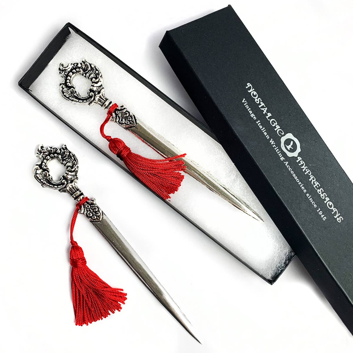 Pewter Letter Openers: Victorian with Tassel