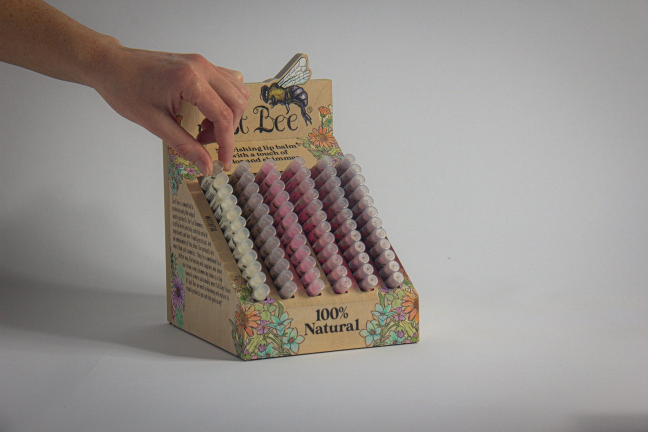 JUST BEE NOURISHING LIP BALM WITH COLOR/SHIMMER - ASSORTED