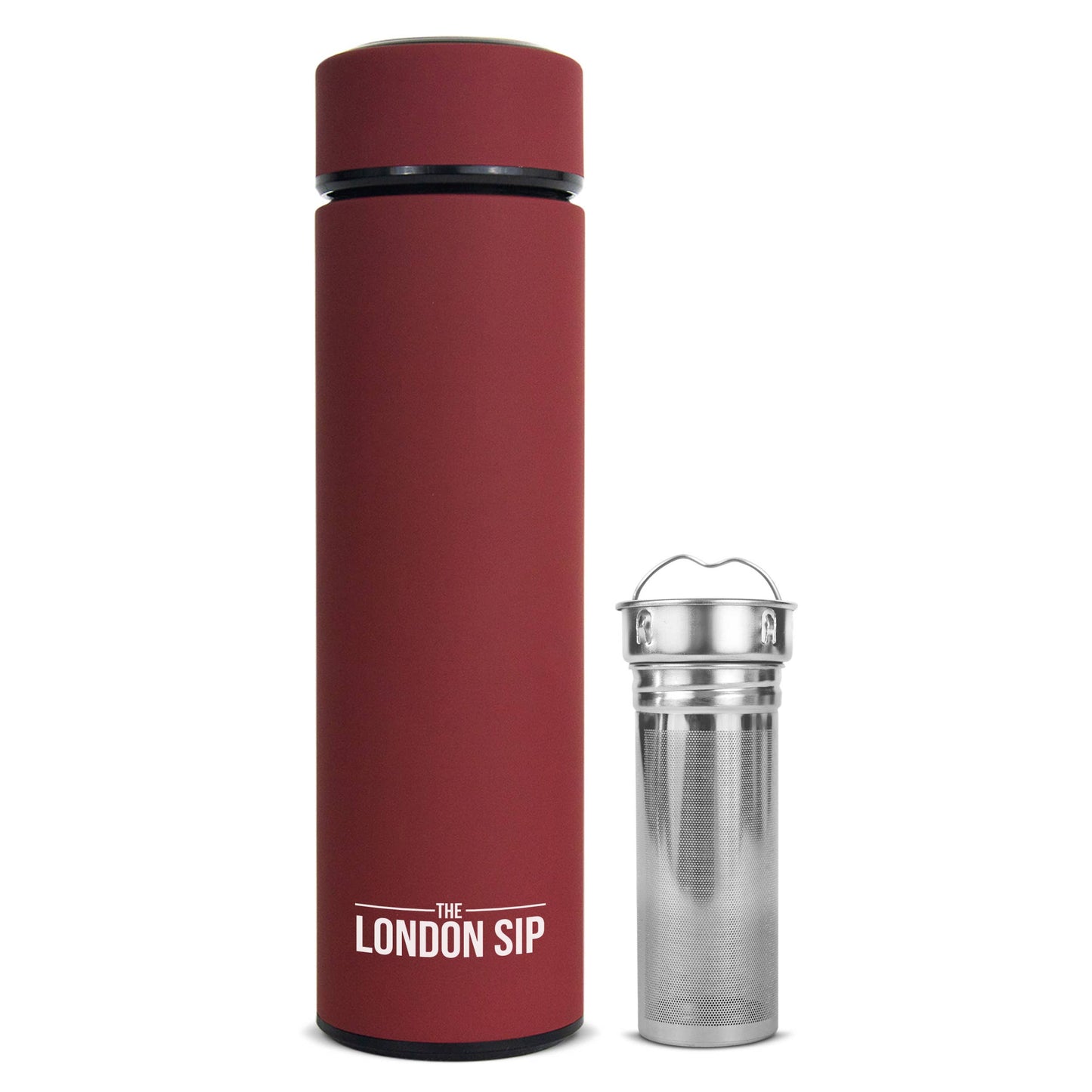 London Sip Tea Infuser Bottle 16oz: Safari Beige