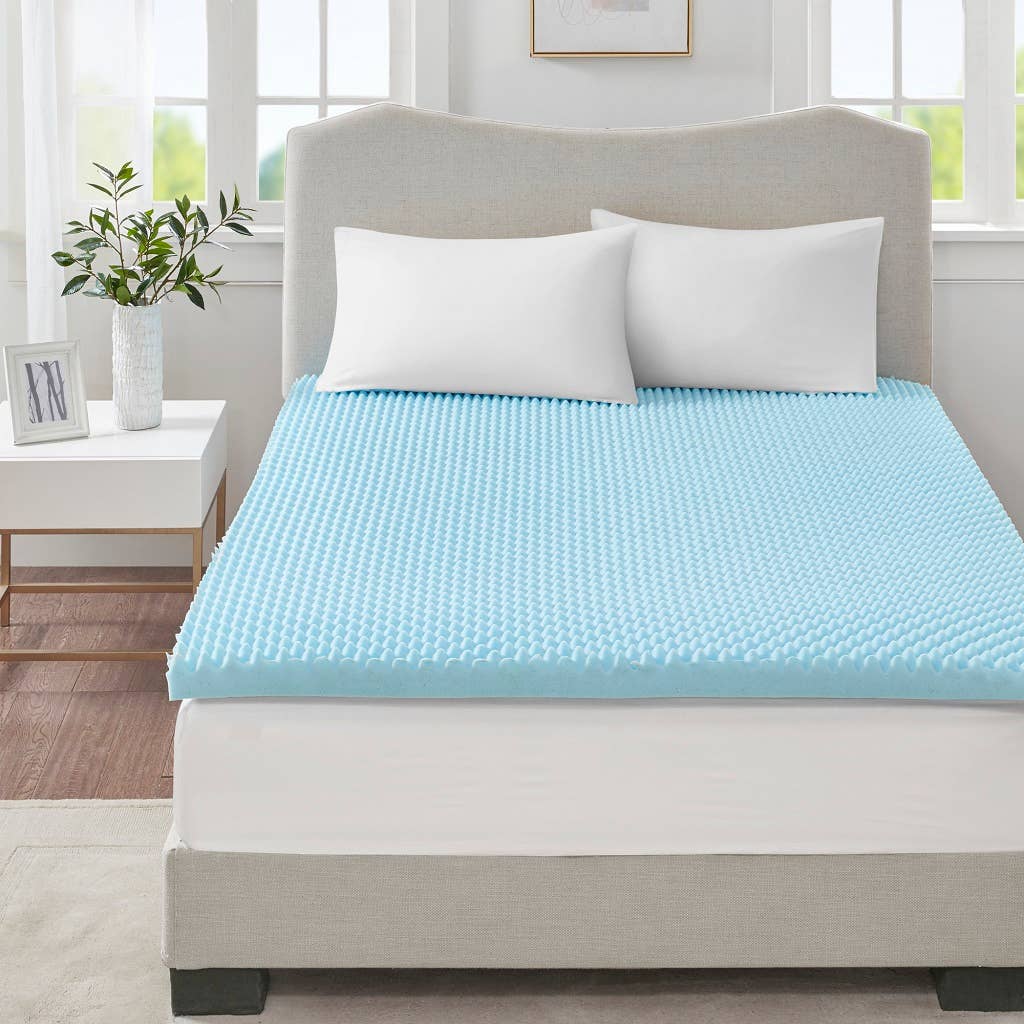 Cooling Gel Memory Foam Mattress Topper 1.5" or 3": Queen / 1.5" Thick