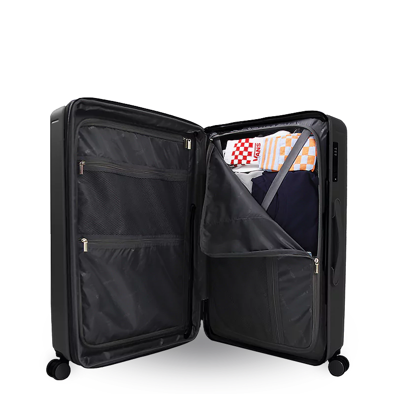 North Hardside Checked Luggage 26'': BLACK