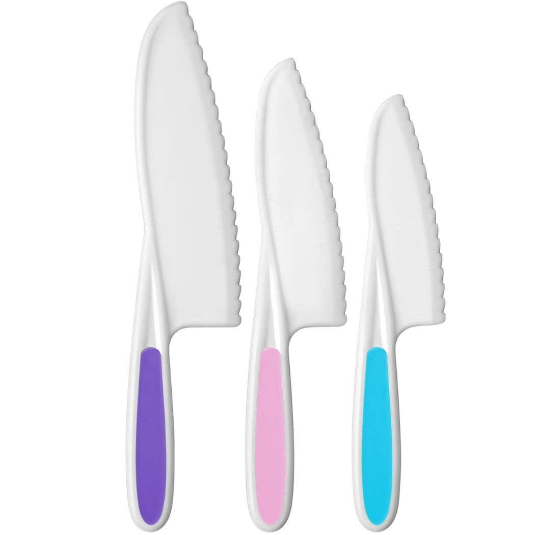 Safety Knife Set for Kids - 3 Piece: Red