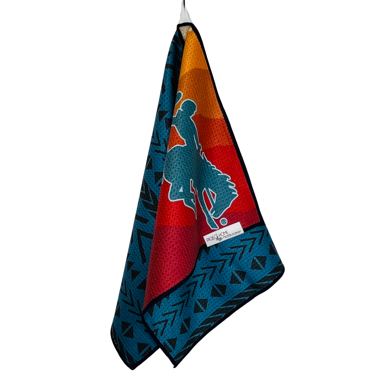 Wyoming Cowboy | Waffle Weave Microfiber Towels Kitchen & Bath: Washcloth