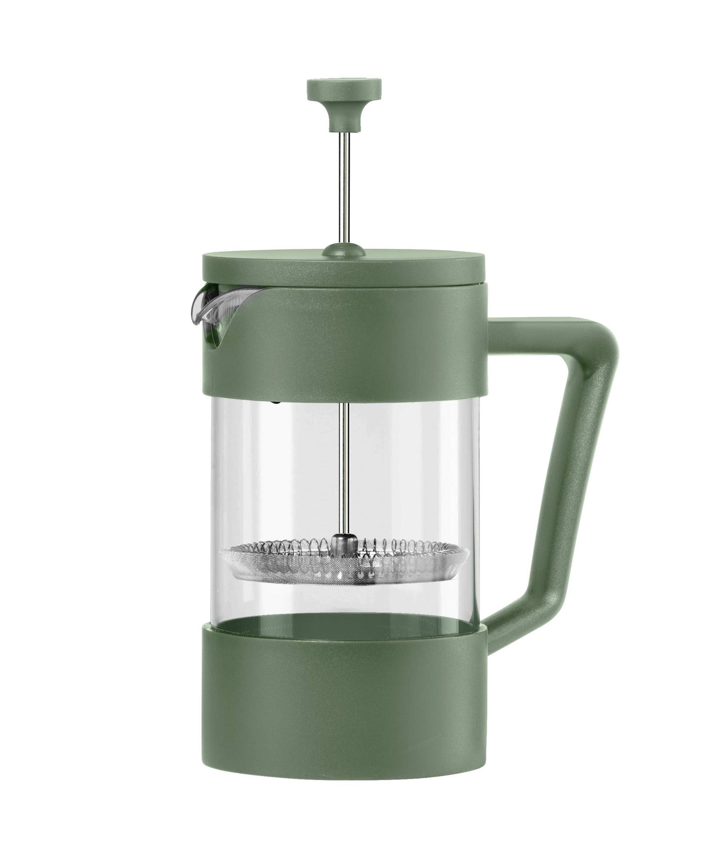 5 Cup Borosilicate French Press Coffee Maker (600 ml, 20 oz): Red