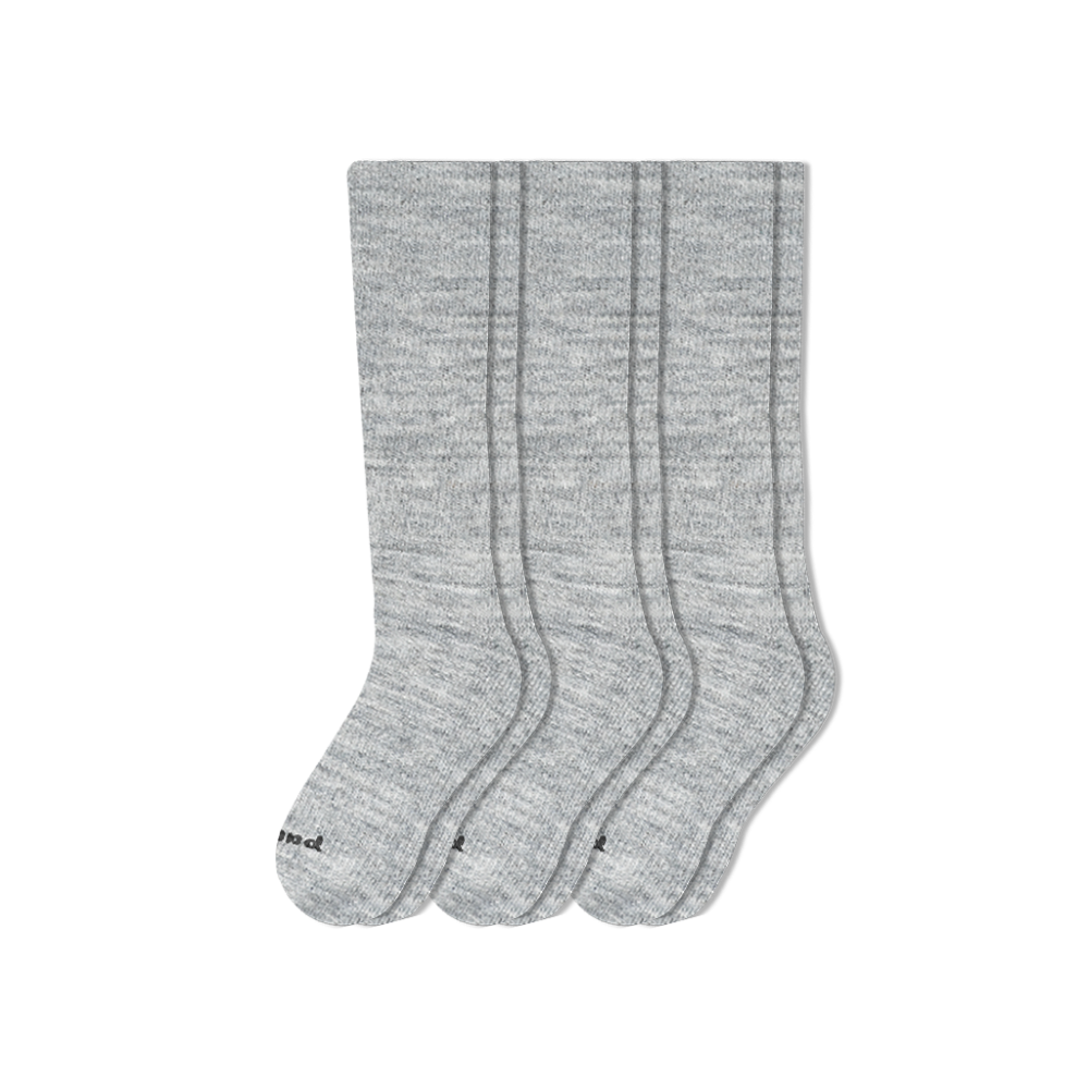 Men's Compression Socks: SOLID/Gray & SOLID/Charcoal & SOLID/Black / Medium / Large (US: 7 - 10)