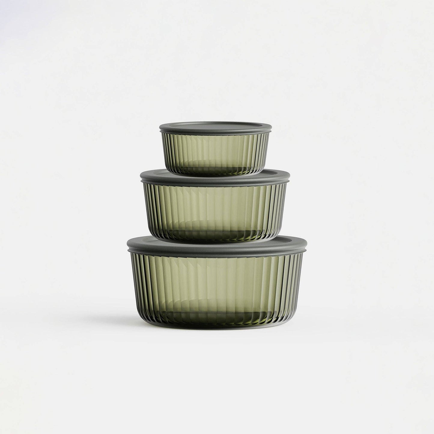 Tinted Round Container Set: Purple
