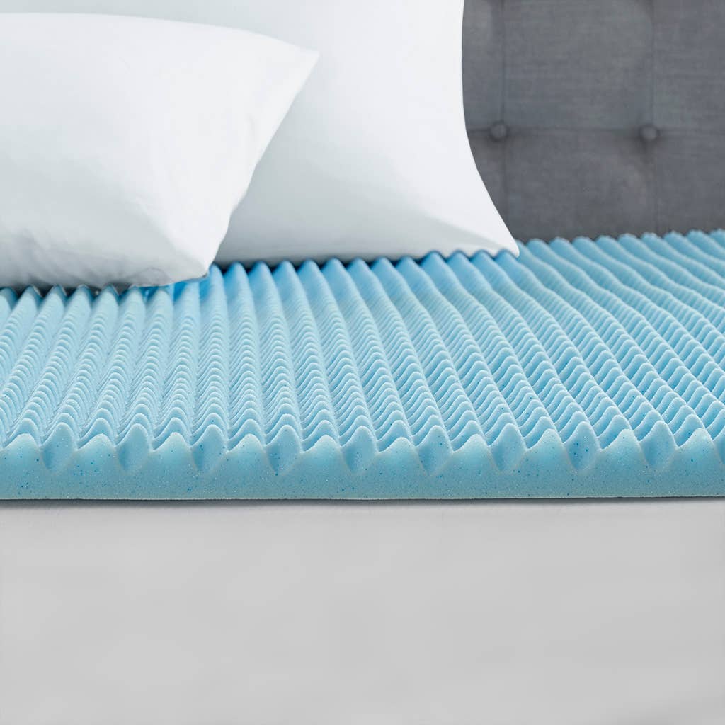 Cooling Gel Memory Foam Mattress Topper 1.5" or 3": Queen / 1.5" Thick
