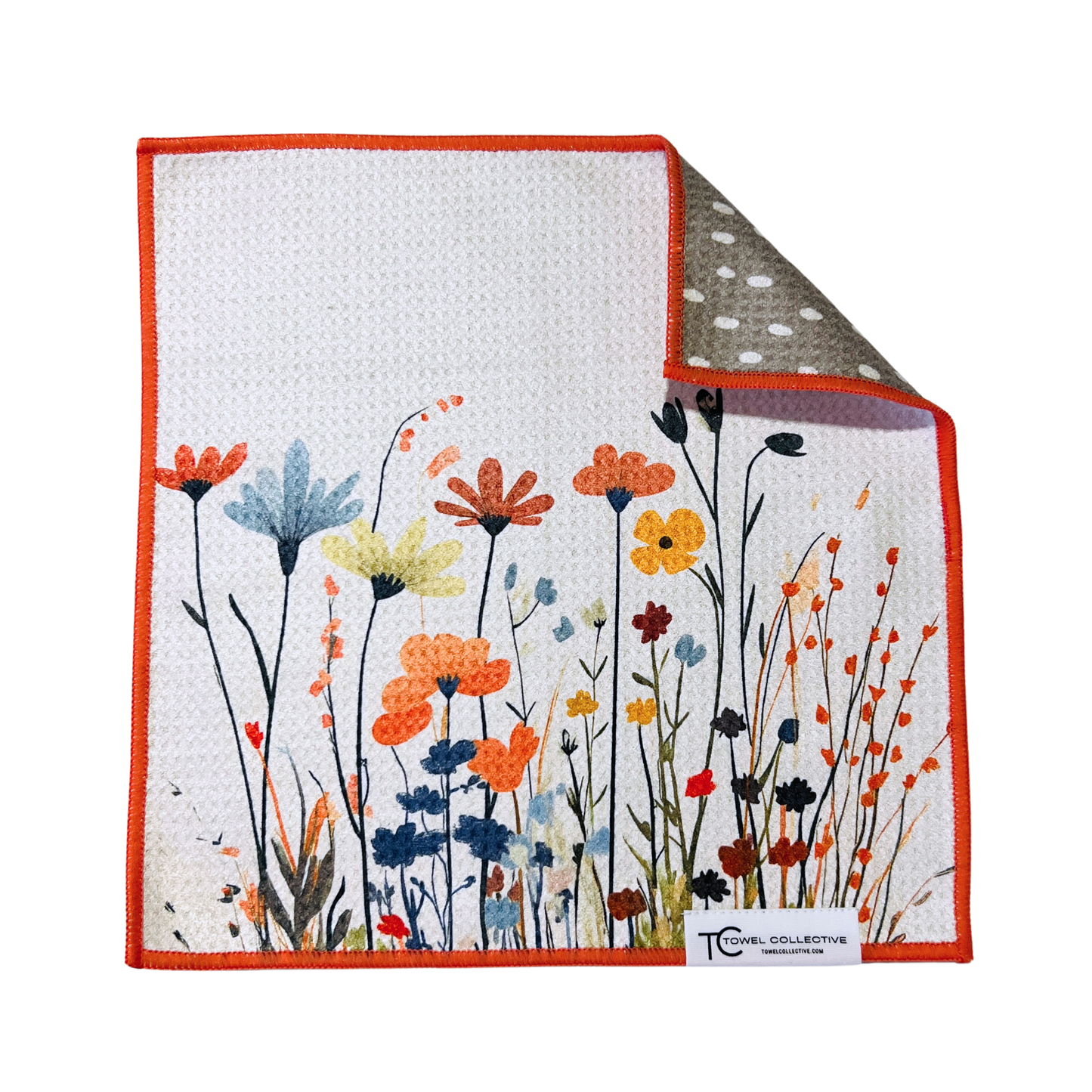 Meadow Bloom | Waffle Weave Microfiber Towels Kitchen & Bath: Washcloth